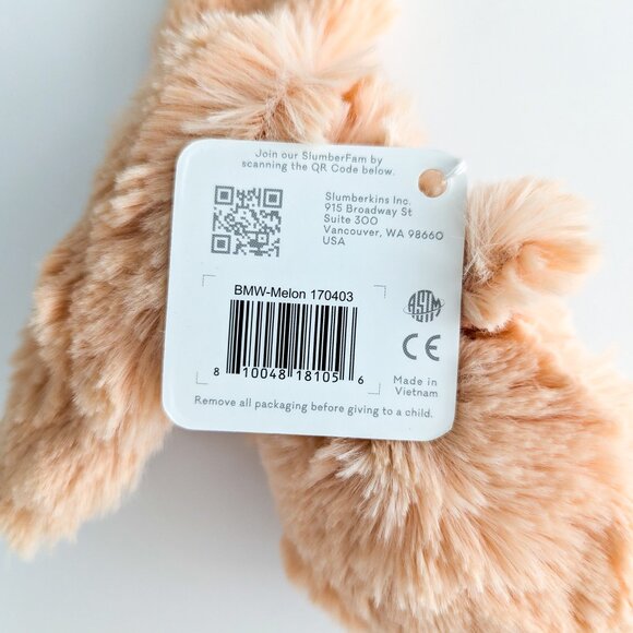 NWT Slumberkins Mini Melon Bunny - Picture 4 of 4